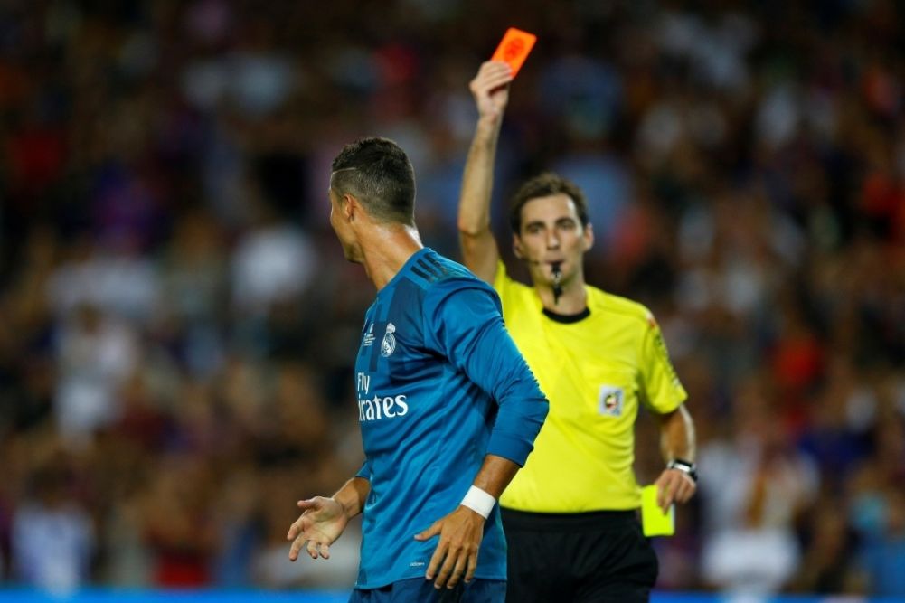 Ronaldo carton rouge