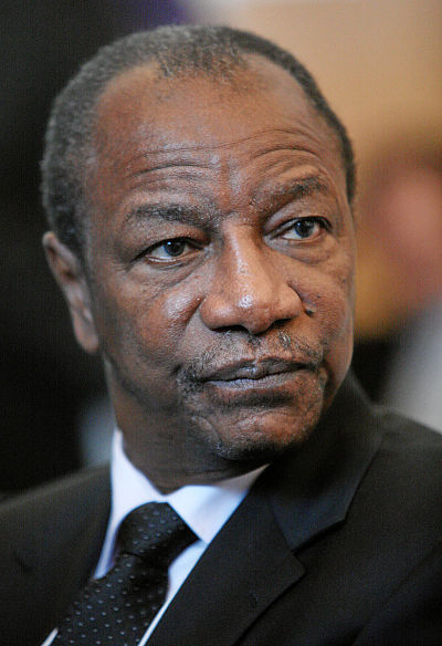 Alpha Condé, le président guinéen