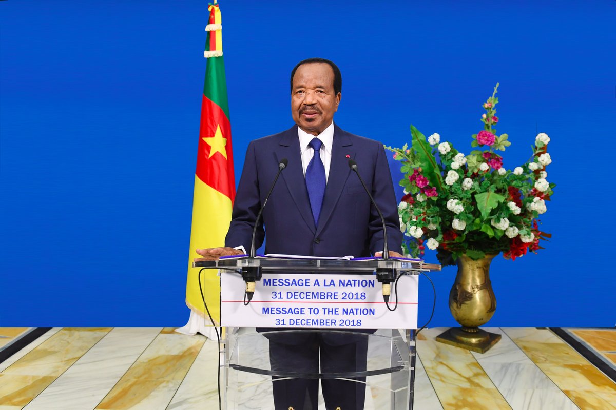 Paul Biya, président de la république du Cameroun a tenu son discours de fin d'année
