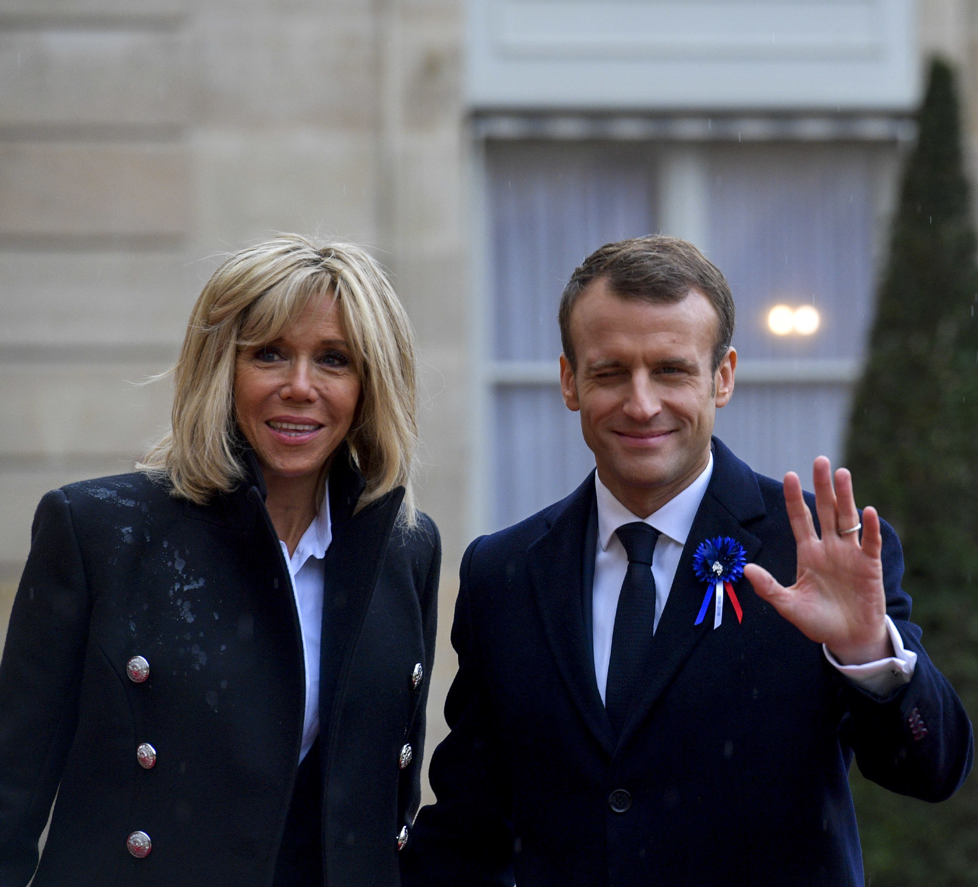 Brigitte Macron and Emmanuel Macron November 2018 1541931666 cropped