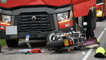 Accident Camion moto